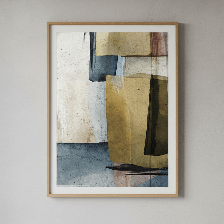 Square Abstract by Deer Muskeeter wall - art - picture - poster