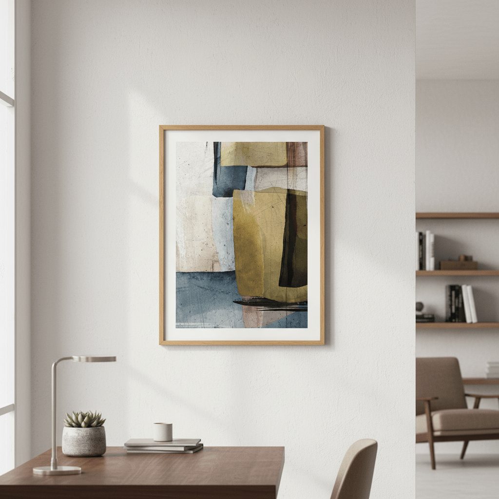 Square Abstract by Deer Muskeeter wall - art - picture - poster