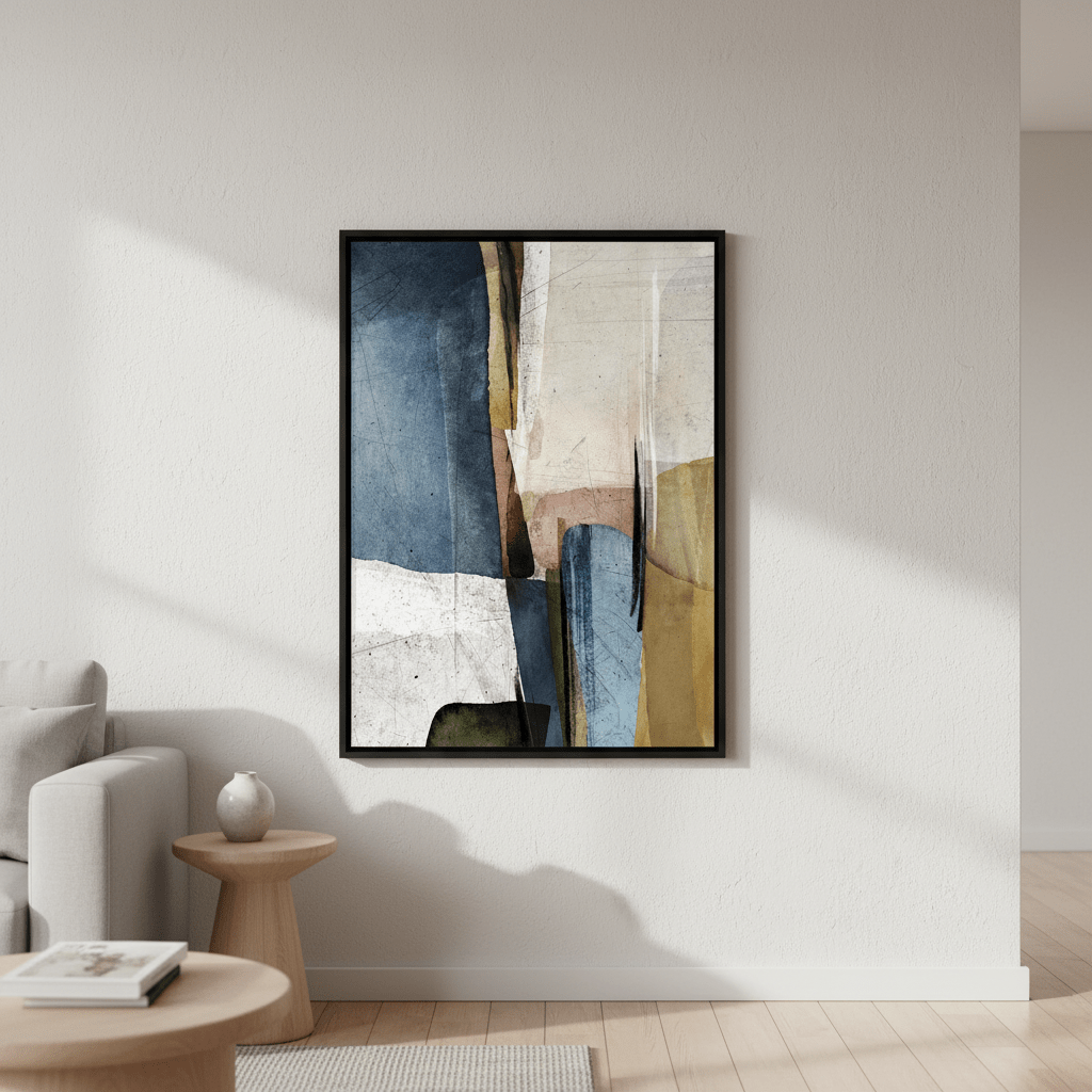 Square Abstract Calm by Deer Muskeeter wall - art - picture - poster