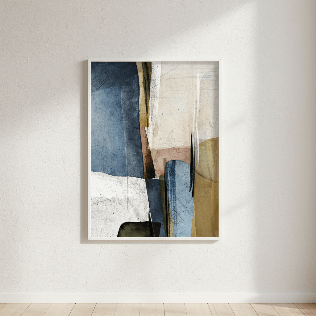 Square Abstract Calm by Deer Muskeeter wall - art - picture - poster