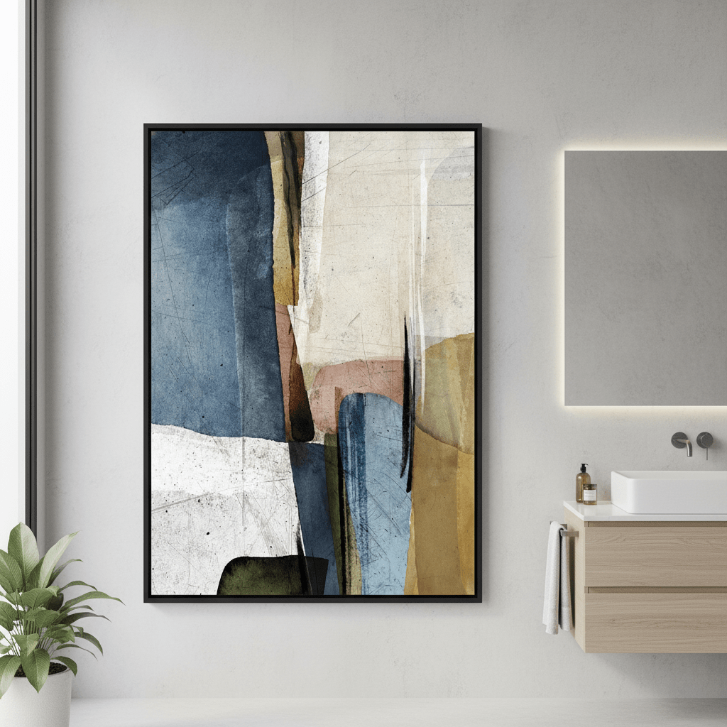 Square Abstract Calm by Deer Muskeeter wall - art - picture - poster
