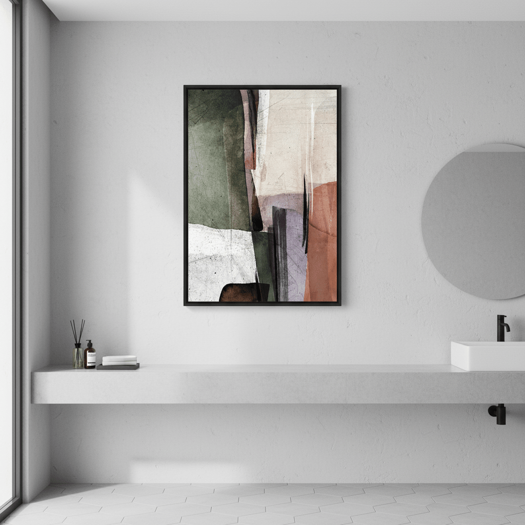 Square Abstract Ember by Deer Muskeeter wall - art - picture - poster