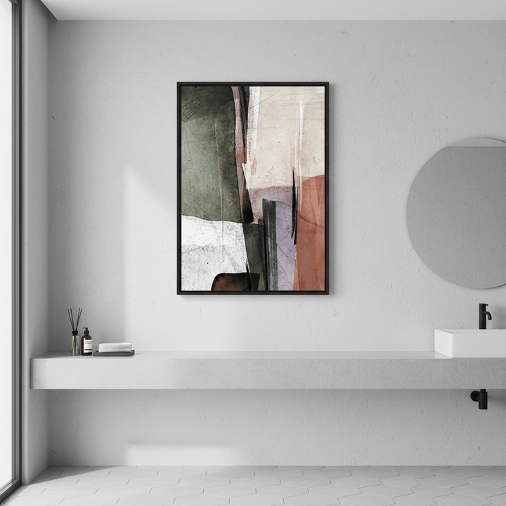Square Abstract Ember by Deer Muskeeter wall - art - picture - poster