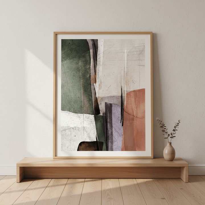 Square Abstract Ember by Deer Muskeeter wall - art - picture - poster