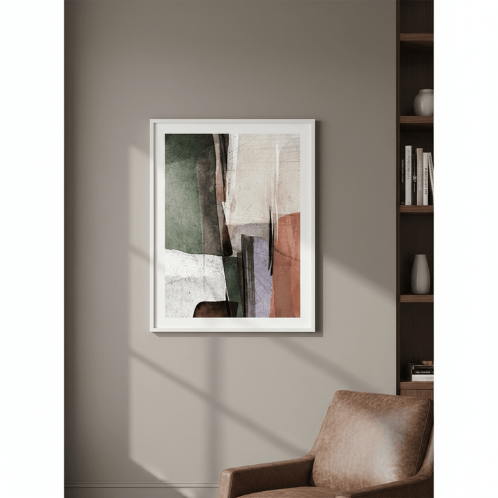 Square Abstract Ember by Deer Muskeeter wall - art - picture - poster