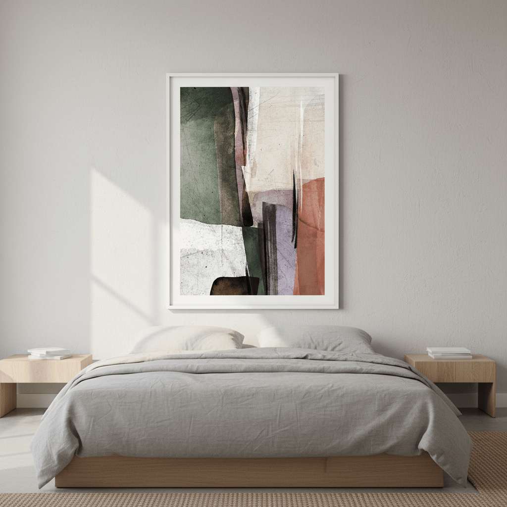 Square Abstract Ember by Deer Muskeeter wall - art - picture - poster