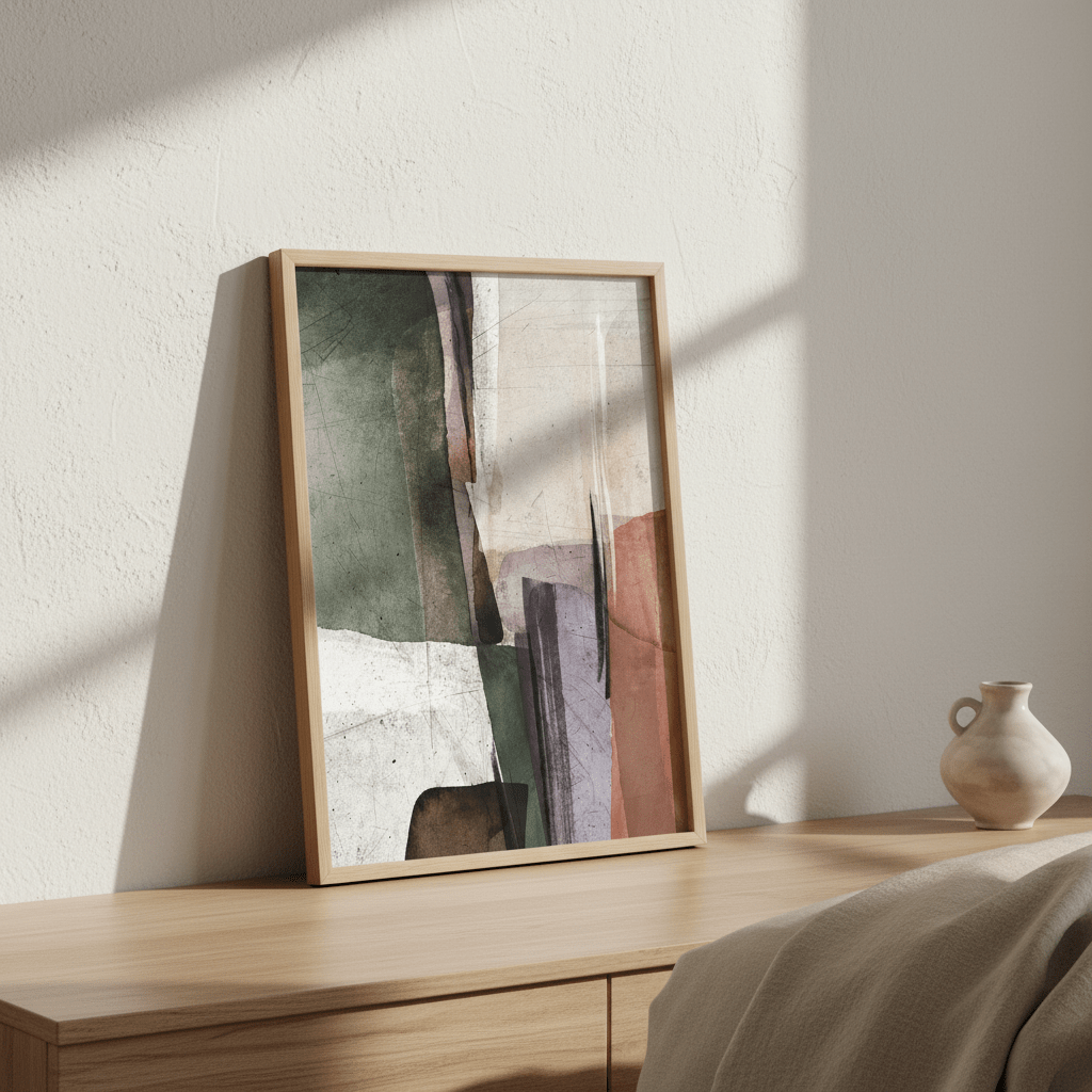 Square Abstract Ember by Deer Muskeeter wall - art - picture - poster