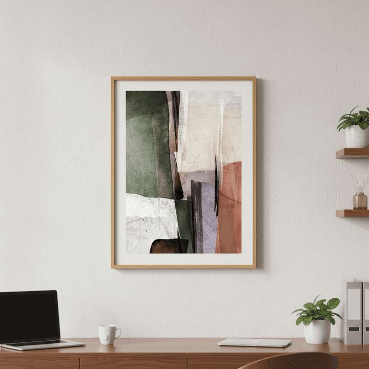 Square Abstract Ember by Deer Muskeeter wall - art - picture - poster