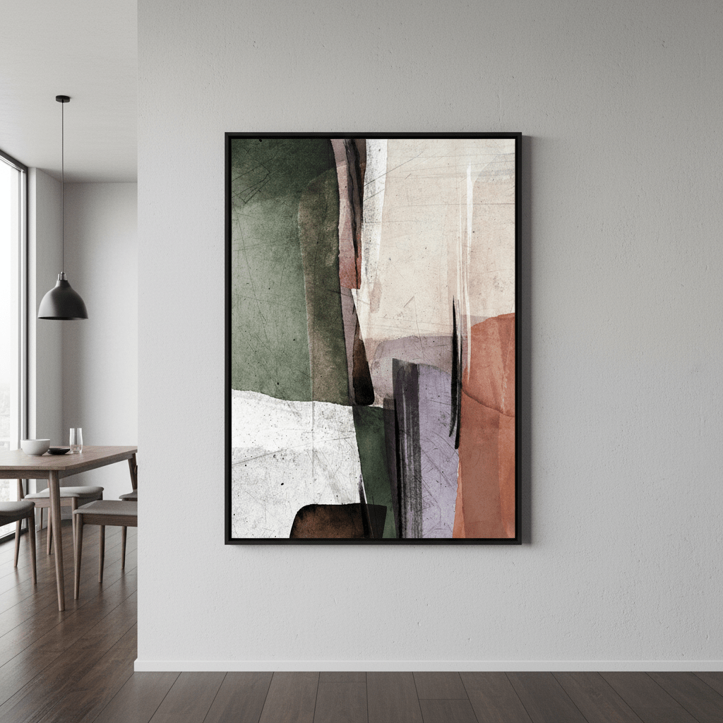 Square Abstract Ember by Deer Muskeeter wall - art - picture - poster