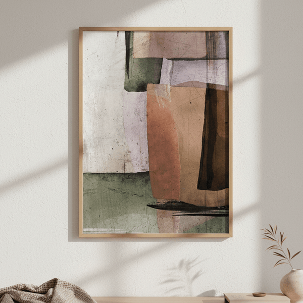 Square Abstract Warm by Dear Muskeeter | Art & Canvas Print
