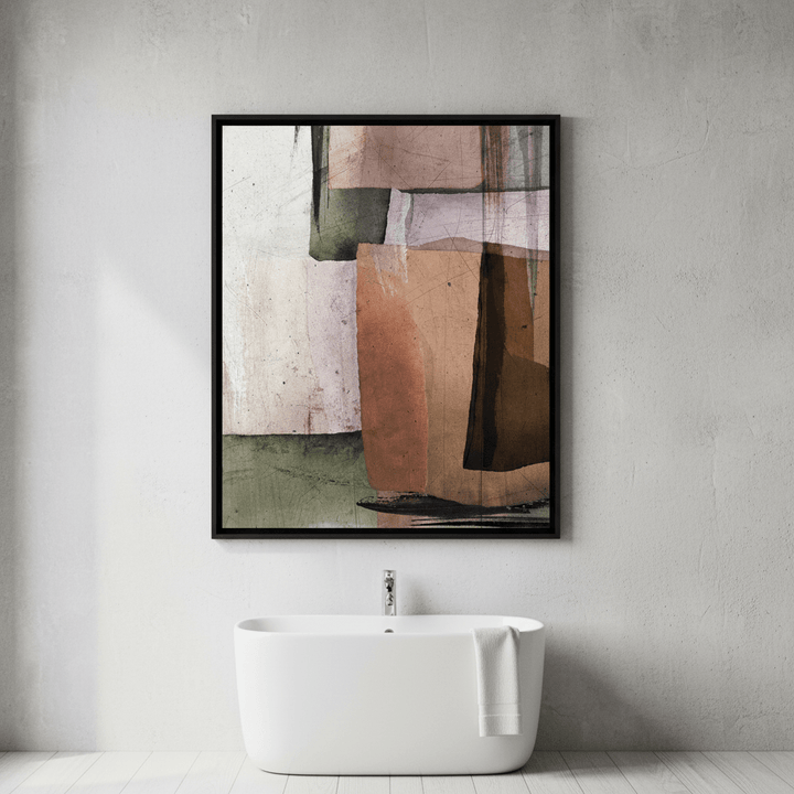 Square Abstract Warm by Deer Muskeeter wall - art - picture - poster