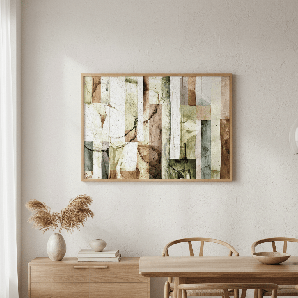 Square Floral Abstract by Deer Muskeeter wall - art - picture - poster