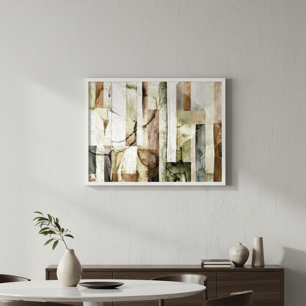 Square Floral Abstract by Deer Muskeeter wall - art - picture - poster