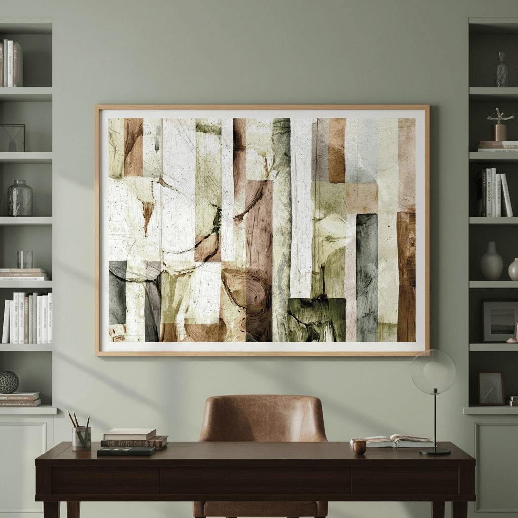 Square Floral Abstract by Deer Muskeeter wall - art - picture - poster