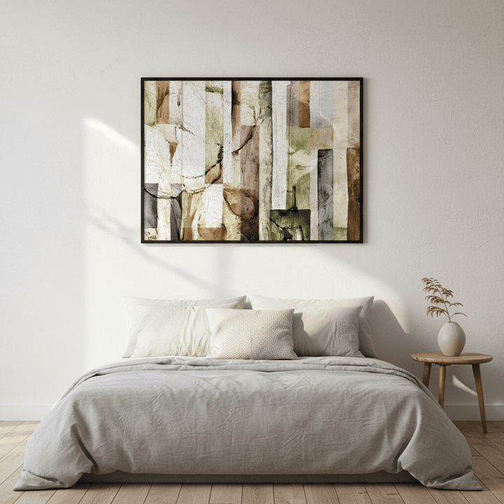 Square Floral Abstract by Deer Muskeeter wall - art - picture - poster