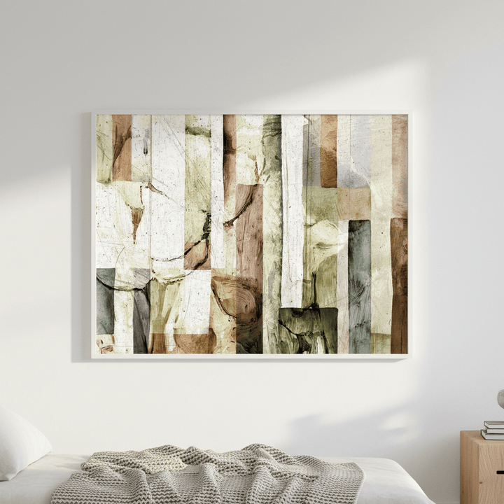 Square Floral Abstract by Deer Muskeeter wall - art - picture - poster