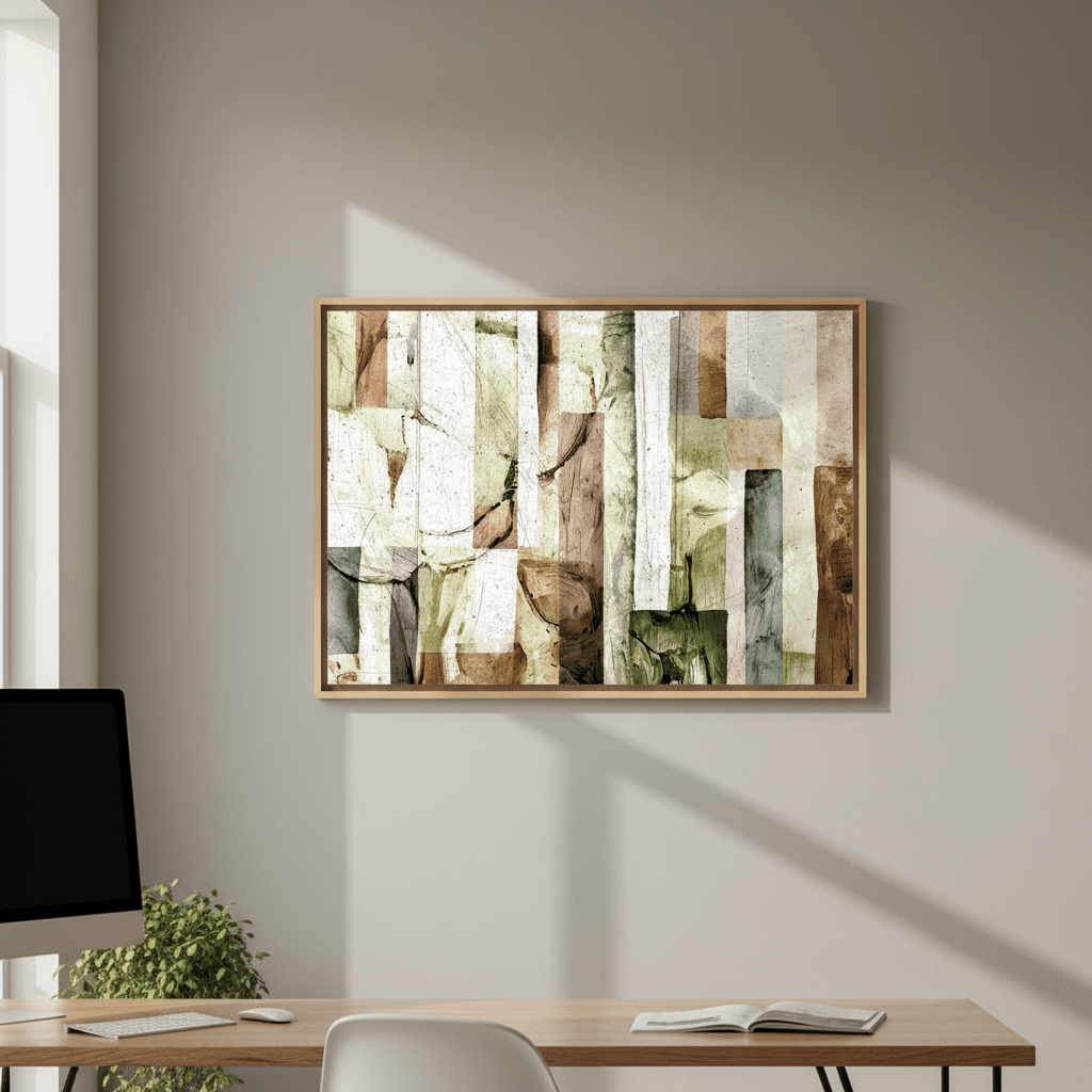 Square Floral Abstract by Deer Muskeeter wall - art - picture - poster
