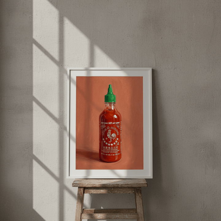 Sriarcha Hot Sauce Illustration Sketch wall - art - picture - poster