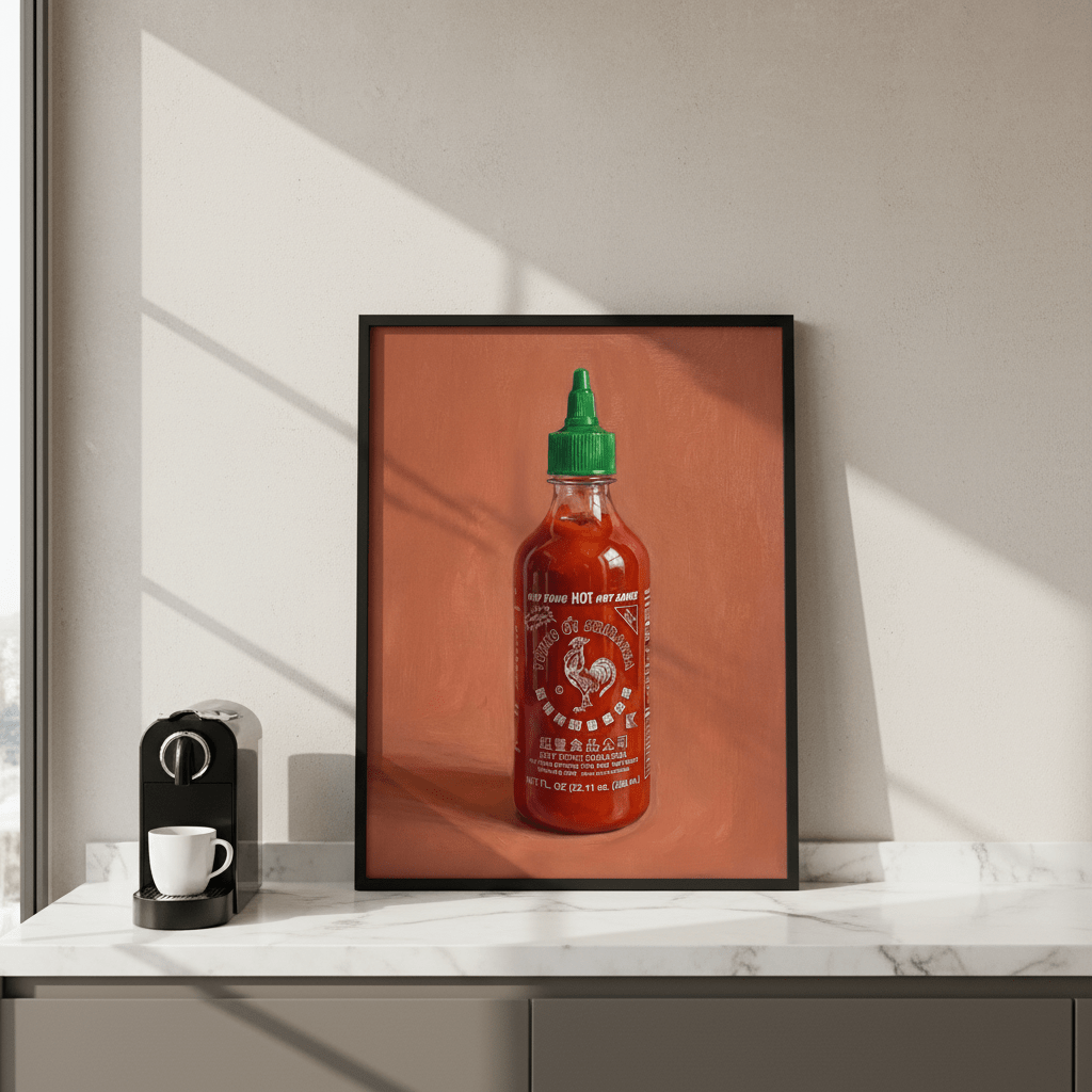 Sriarcha Hot Sauce Illustration Sketch wall - art - picture - poster