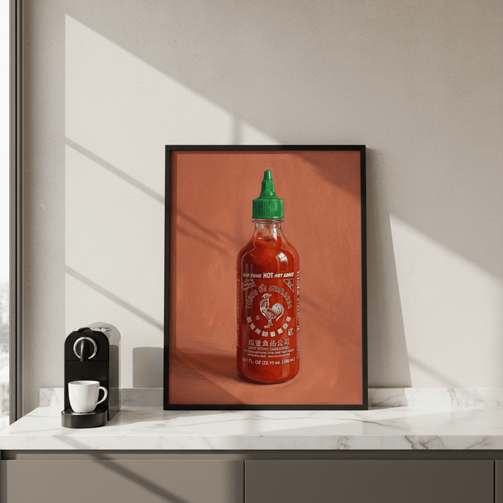Sriarcha Hot Sauce Illustration Sketch wall - art - picture - poster