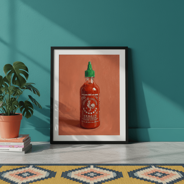 Sriarcha Hot Sauce Illustration Sketch wall - art - picture - poster