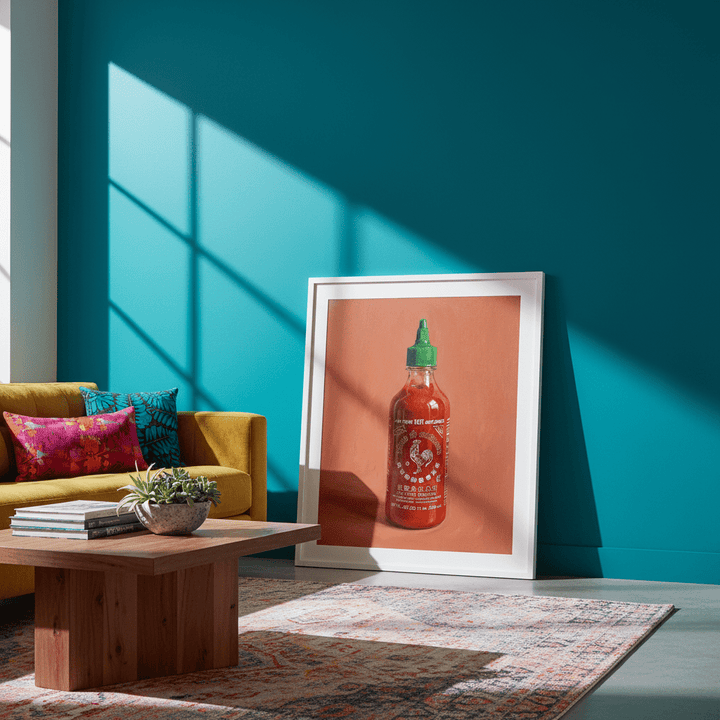 Sriarcha Hot Sauce Illustration Sketch wall - art - picture - poster