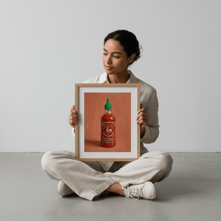 Sriarcha Hot Sauce Illustration Sketch wall - art - picture - poster