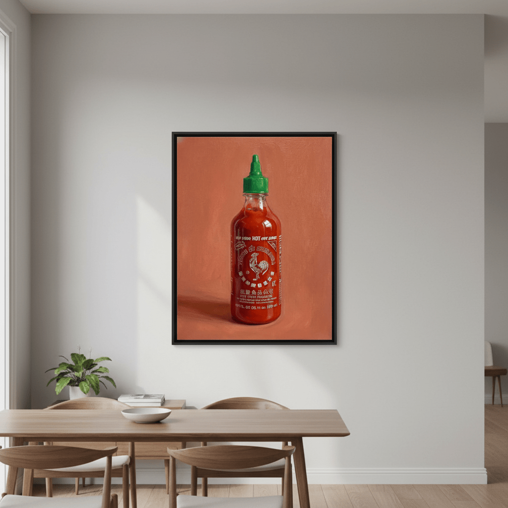 Sriarcha Hot Sauce Illustration Sketch wall - art - picture - poster