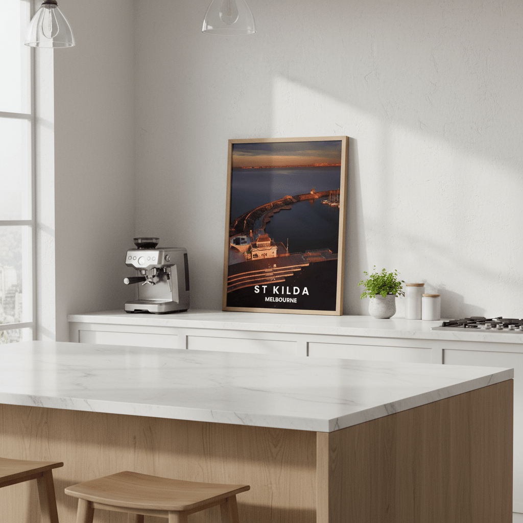 St Kilda Pier Travel Poster, Melbourne by L10 wall - art - picture - poster