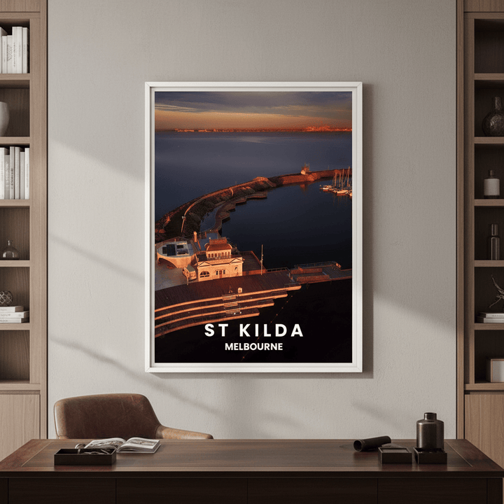 St Kilda Pier Travel Poster, Melbourne by L10 wall - art - picture - poster