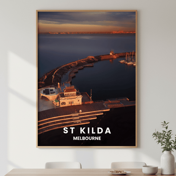 St Kilda Pier Travel Poster, Melbourne by L10