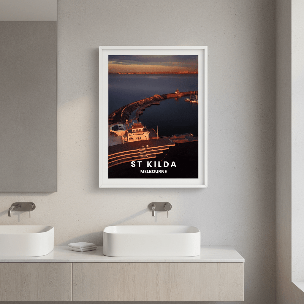 St Kilda Pier Travel Poster, Melbourne by L10 wall - art - picture - poster