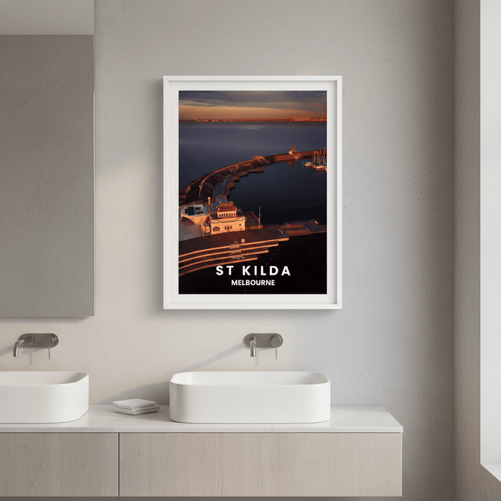 St Kilda Pier Travel Poster, Melbourne by L10 wall - art - picture - poster
