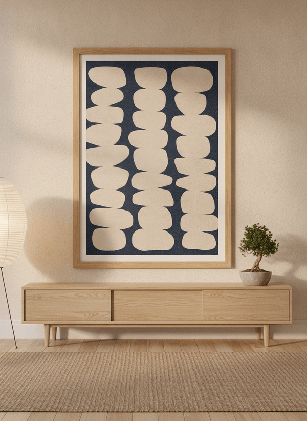 Stacked Organic Shapes By Dominique Vari | Art & Canvas Print