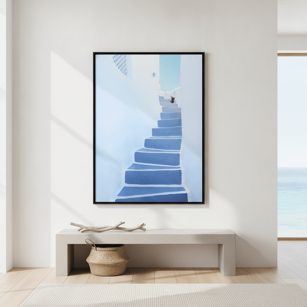 Stairway To Santorini wall-art-picture-poster