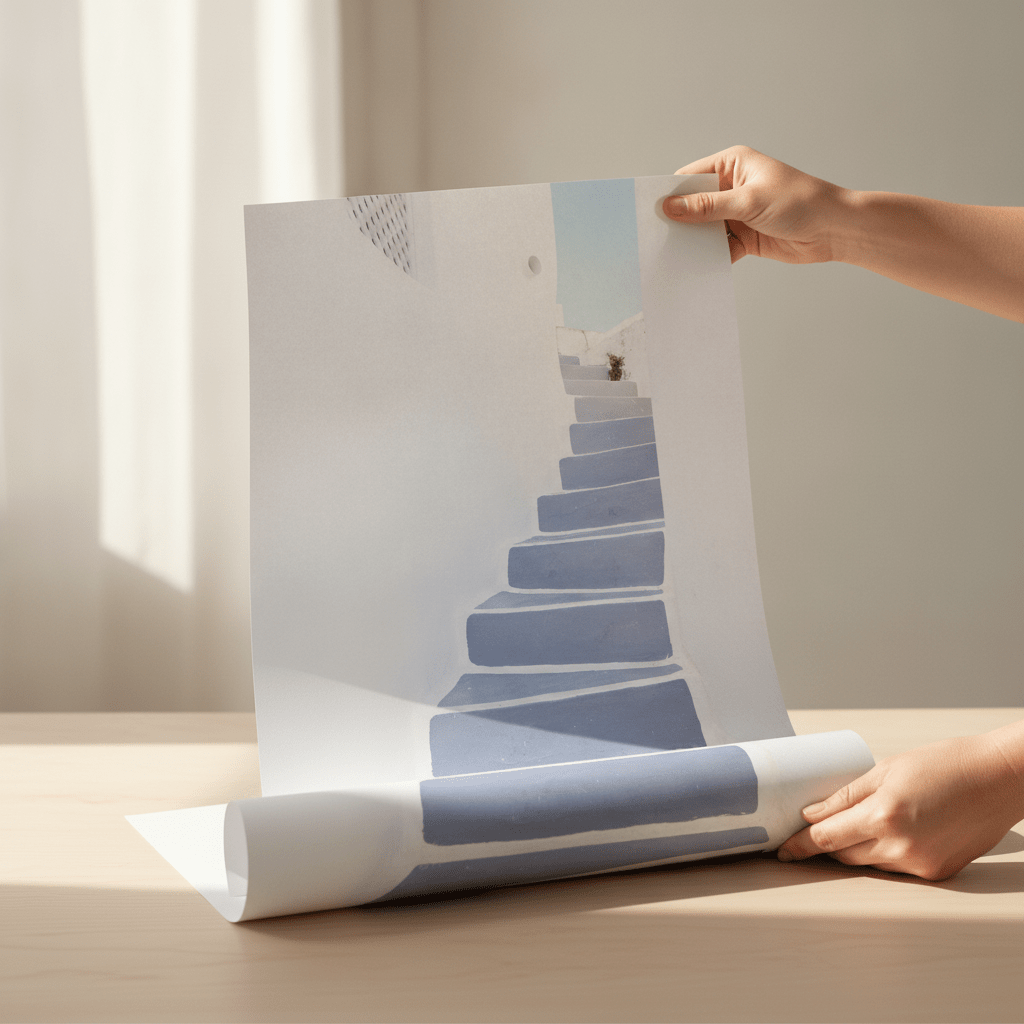 Stairway To Santorini wall-art-picture-poster