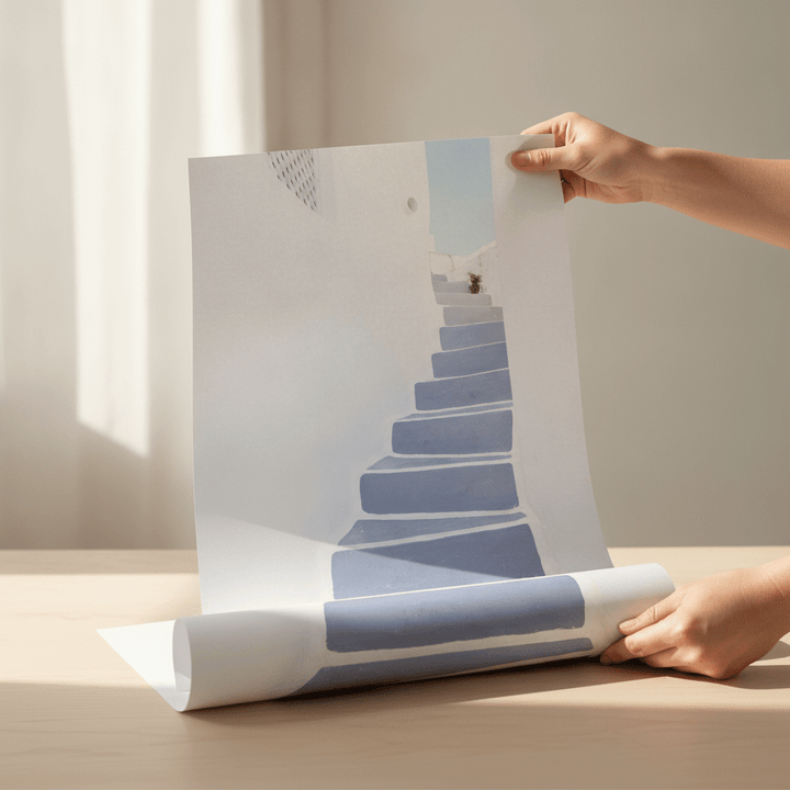 Stairway To Santorini wall-art-picture-poster