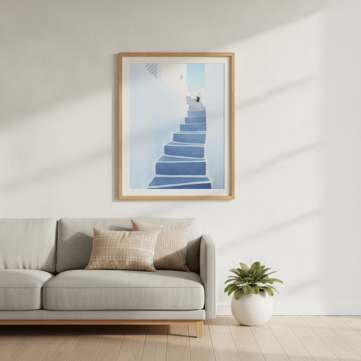 Stairway To Santorini wall-art-picture-poster