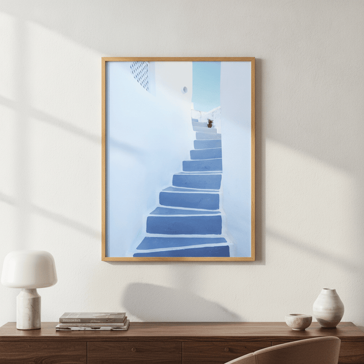 Stairway To Santorini wall-art-picture-poster