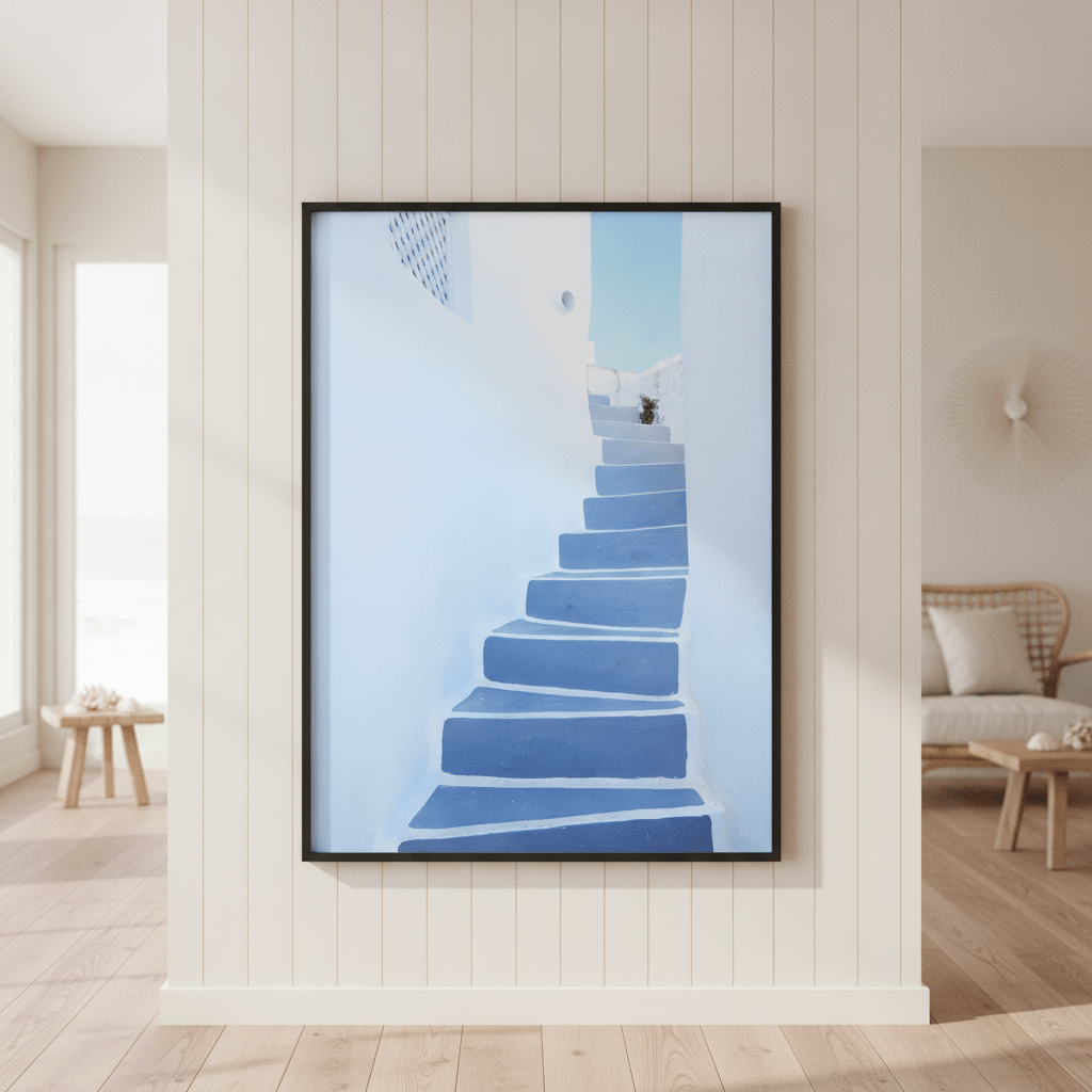 Stairway To Santorini wall-art-picture-poster
