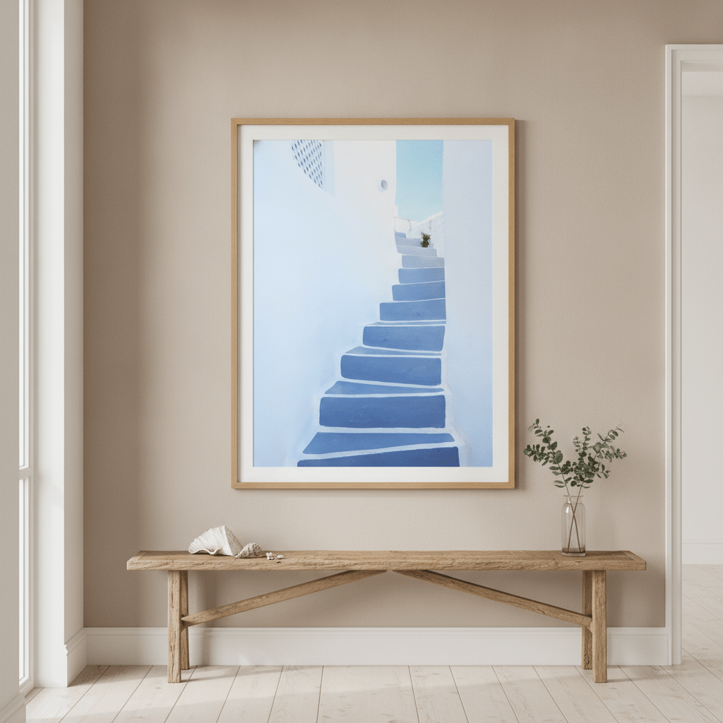 Stairway To Santorini wall-art-picture-poster