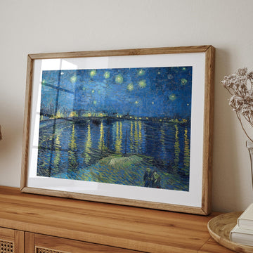 Starry Night over Rhone by Vincent van Gogh wall - art - picture - poster