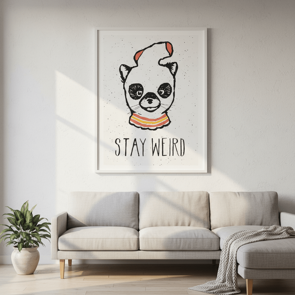 Stay Weird by Florent Bodart wall - art - picture - poster