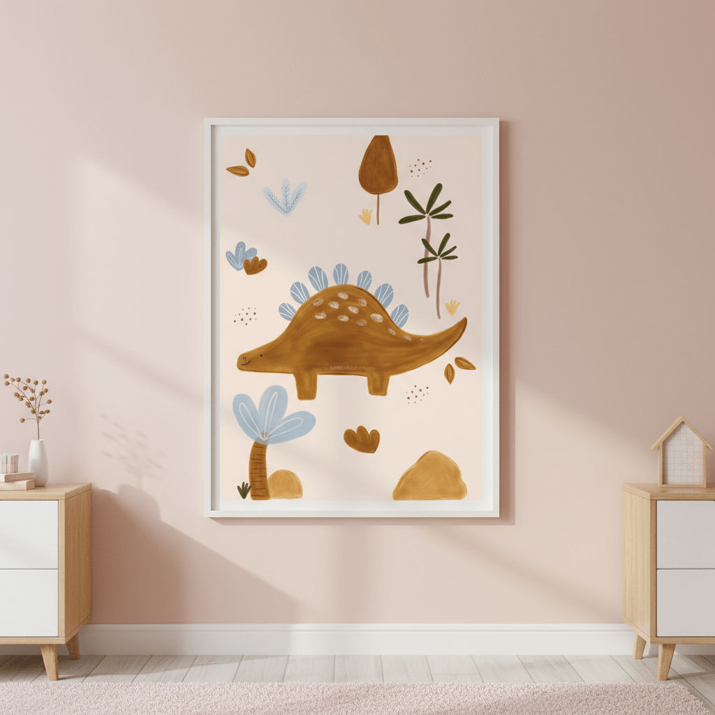 Stegosaurus by Menina Lisboa wall - art - picture - poster