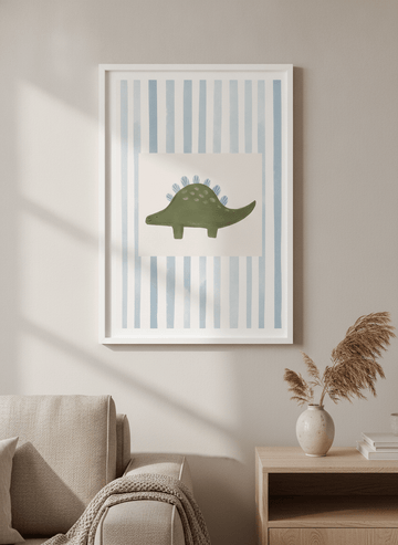Modern wall art styled above a sofa in a neutral living room
