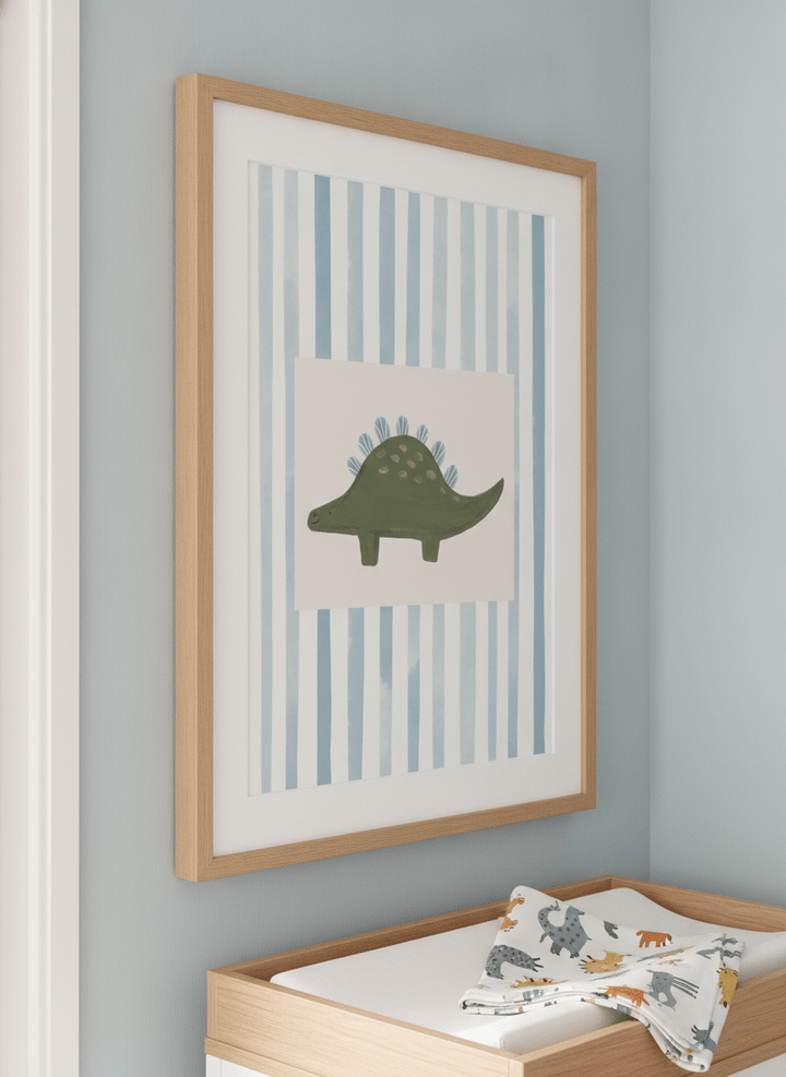 Soft neutral wall art styled in a serene nursery with pastel tones