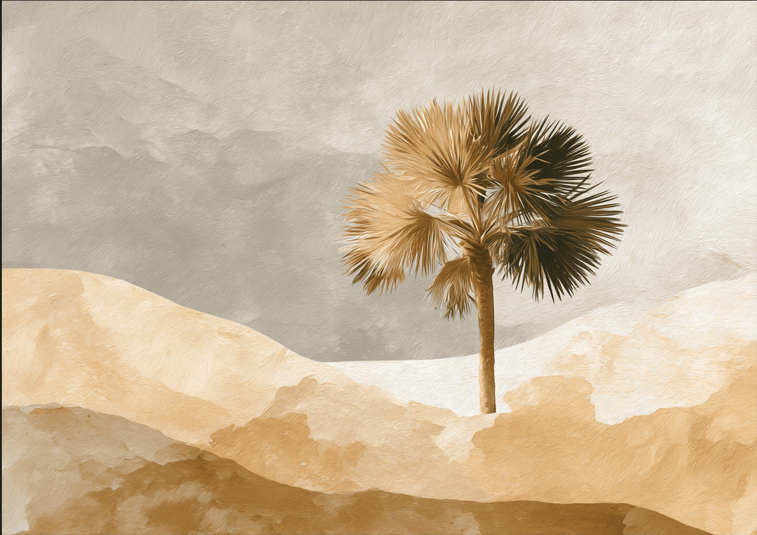 Still Oasis Abstract Wall Art,frame