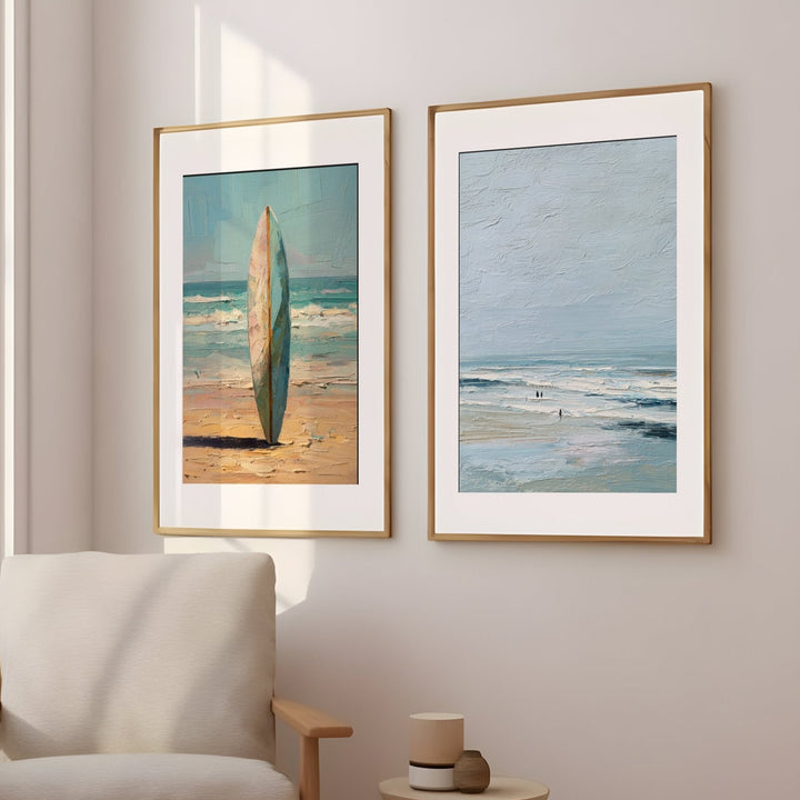Still Whisper Waves of the Sea Set of 2 wall - art - picture - poster