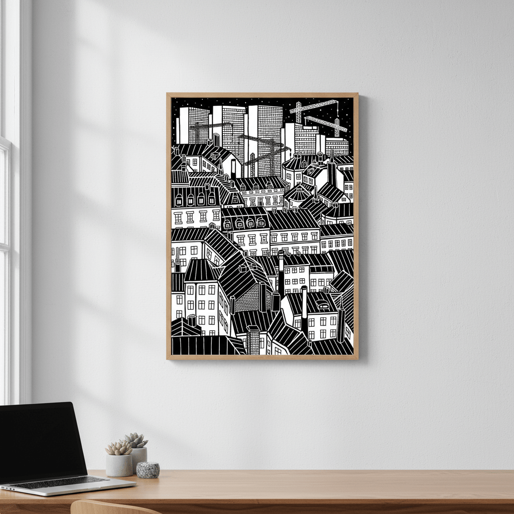 Stockholm by Manne Jalilian wall - art - picture - poster