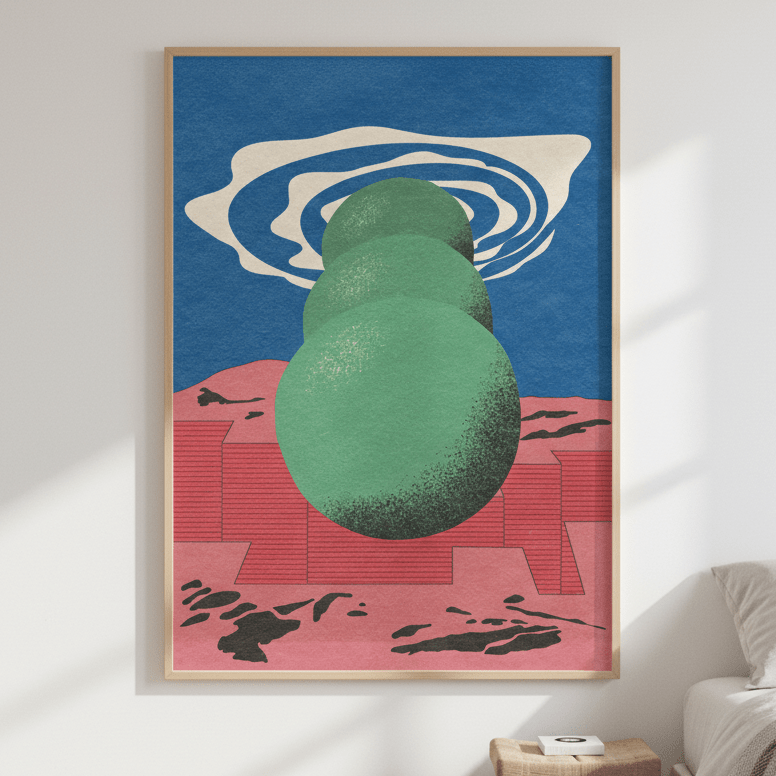 Strata and Swirl by Dusan Lilic wall - art - picture - poster